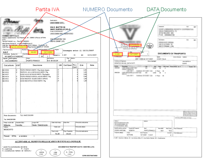 Estrazione dati da documenti eterogenei